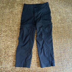 REI Co-op Pants Kids XXS 4-5 Olive Green Convertible Cargo Hiking Zip Off